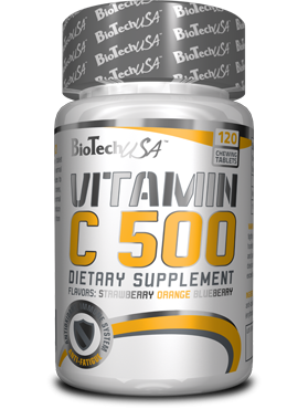 BIOTECH USA - VITAMIN C-500 - 120 RÁGÓTABLETTA