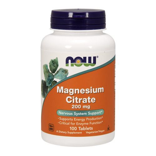 NOW - MAGNESIUM CITRATE 200 MG - 100 TABLETTA