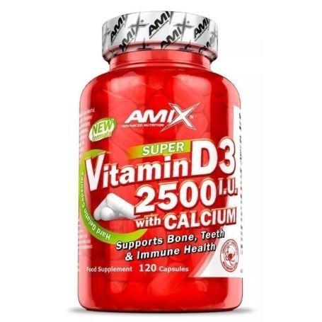 AMIX - VITAMIN D3 2500 IU WITH CALCIUM - 120 KAPSZULA